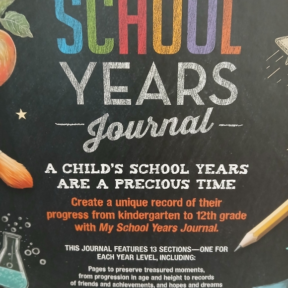 School Years Memory Journal K-12 Keepsake Book - Picture 3 of 6